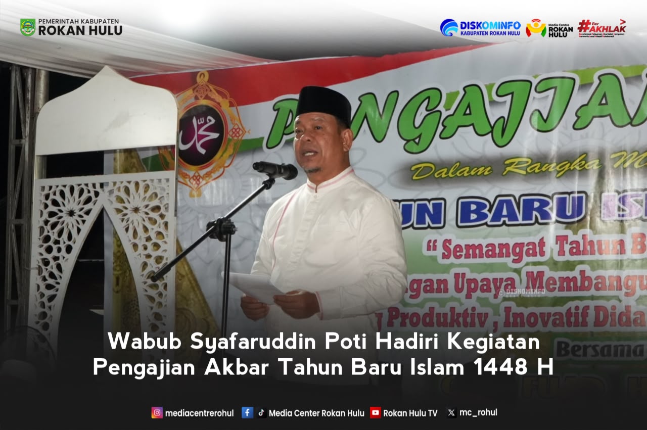 Wabup Syafaruddin Poti Hadiri Kegiatan Pengajian Akbar Tahun Baru Islam 1448